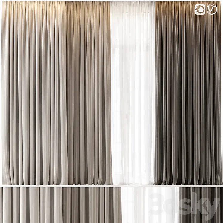 Curtains 52 3DS Max