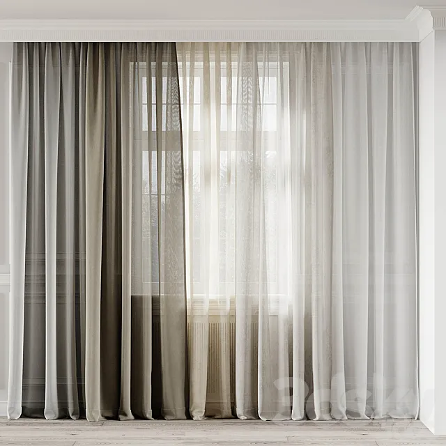 CURTAINS 548C 3DS Max Model