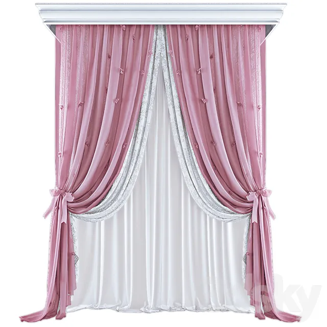 Curtains 595 3DS Max Model