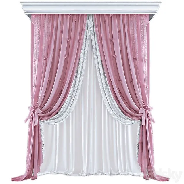 Curtains 595 3dsMax Model