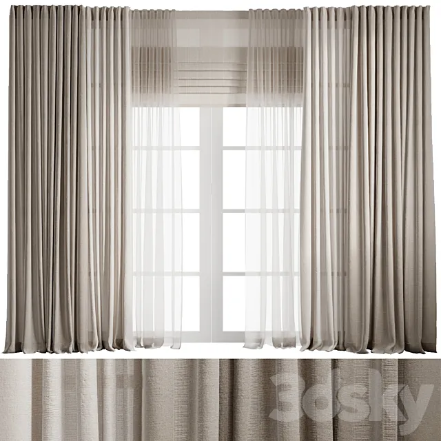 Curtains 9 3ds Max