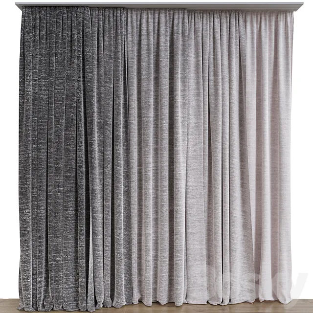 Curtains 9 3ds Max