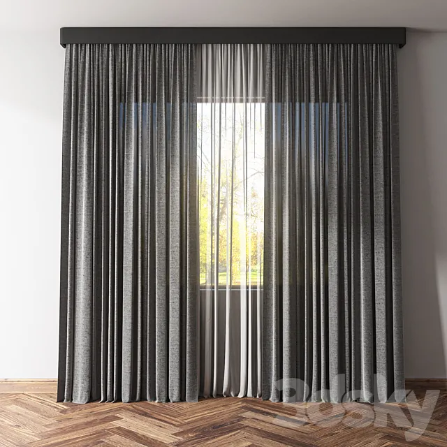 Curtains and blinds v2 3DS Max Model