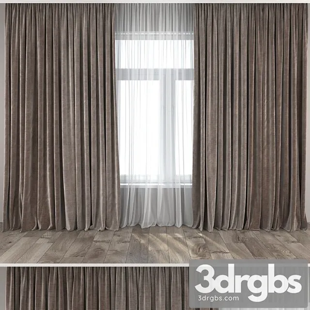 Curtains and tulle 12 3dsmax Download