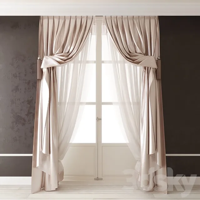 Curtains classic 3DSMax File