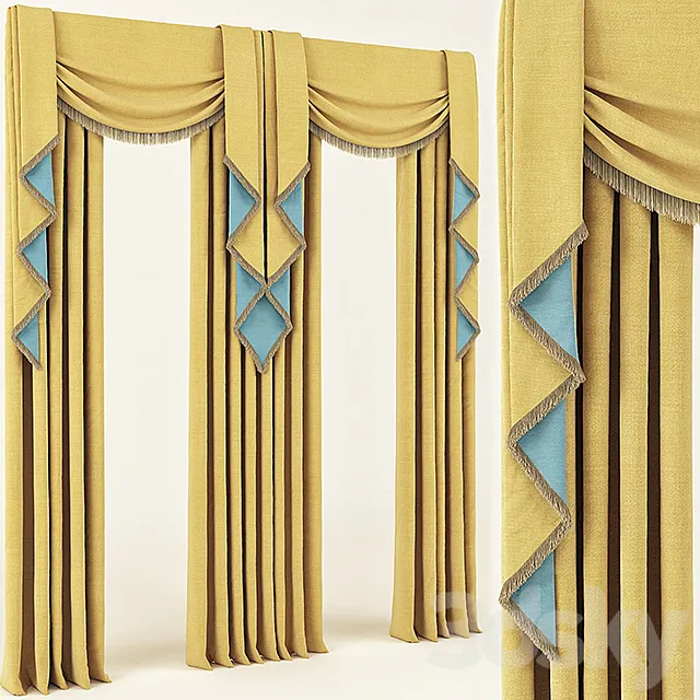 Curtains Curtain 3ds Max