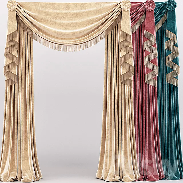 Curtains. curtain 3DSMax File