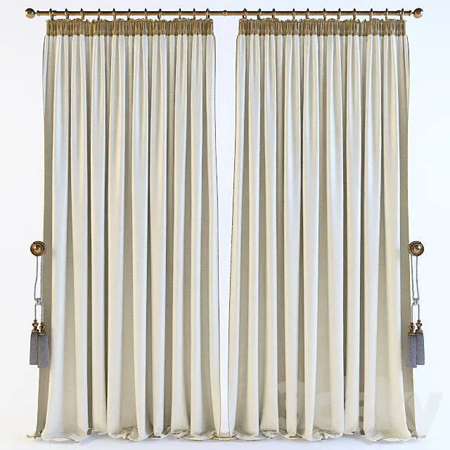 Curtains direct 3DS Max Model