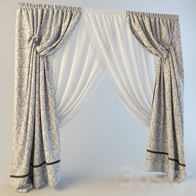 curtains double 3DSMax File