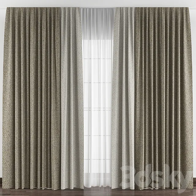 Curtains № 004 3DS Max Model