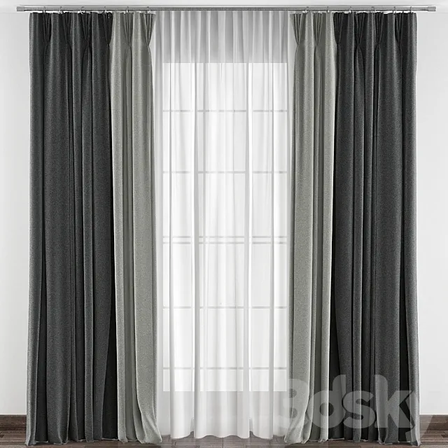Curtains № 144 3ds Max