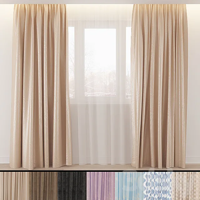 CURTAINS №001 3DS Max Model