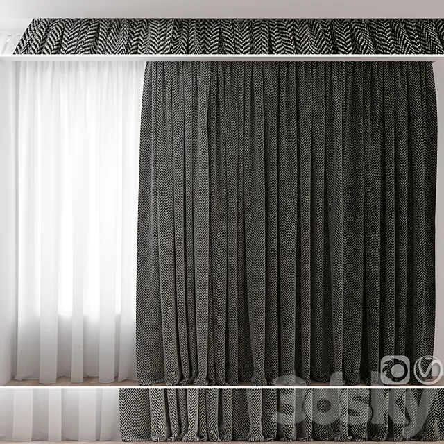 Curtains №3 3DS Max Model