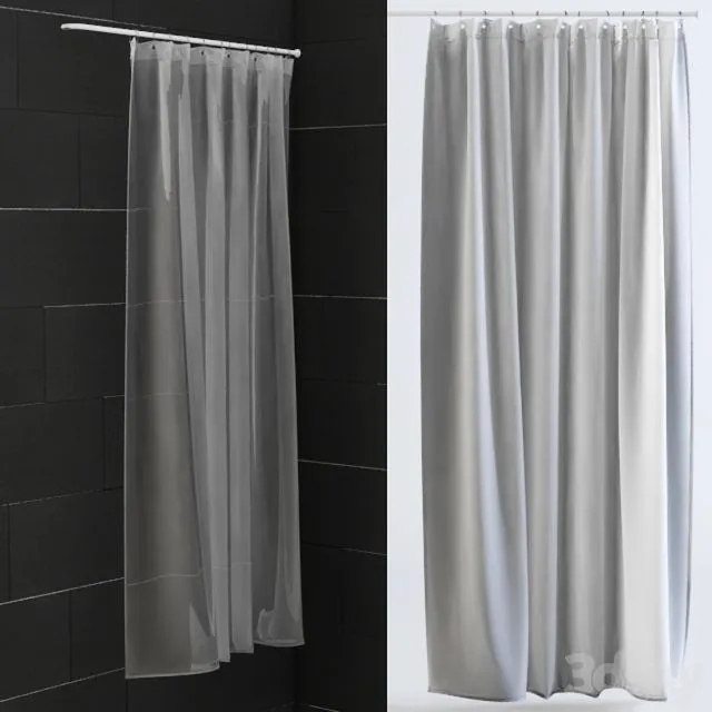 Curtains for bathroom (universal) 3dsMax Model