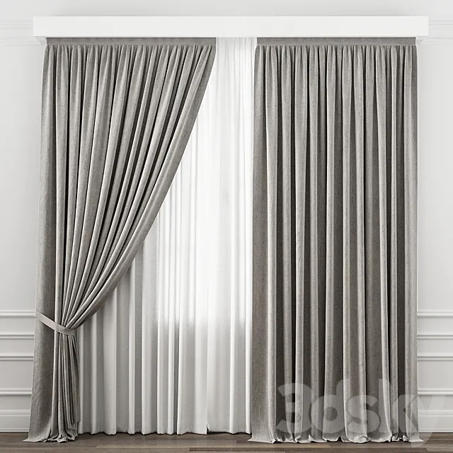 Curtains for interior ?11 3DSMax File