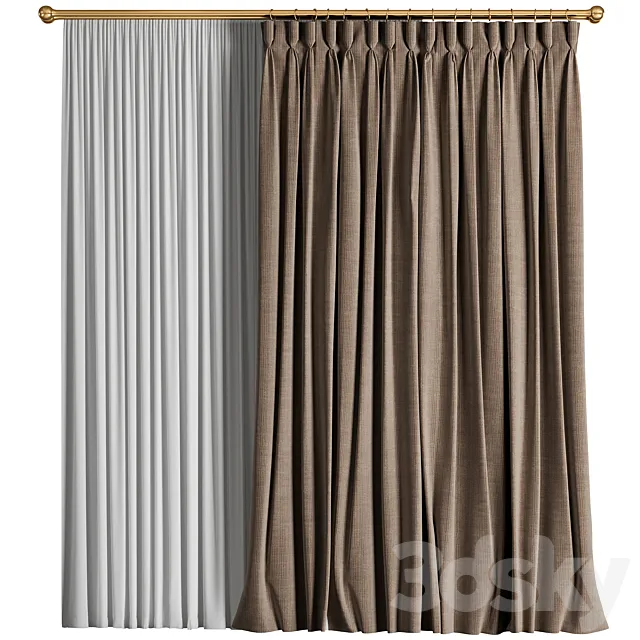 Curtains for interior 3DS Max Model