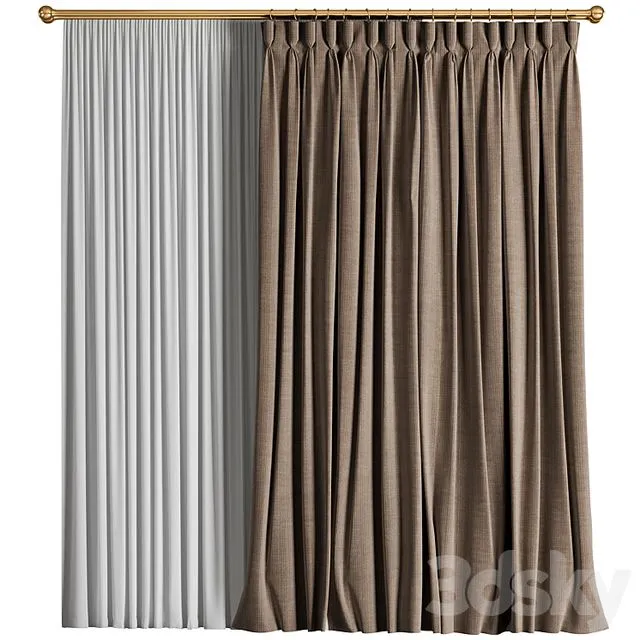 Curtains for interior 3dsMax Model