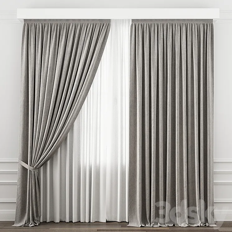 Curtains for interior №11 3DS Max