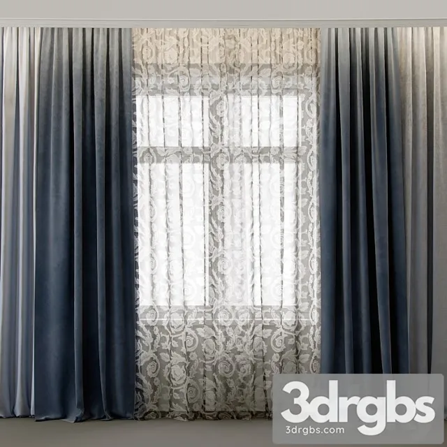 Curtains for interiors- 4 3dsmax Download