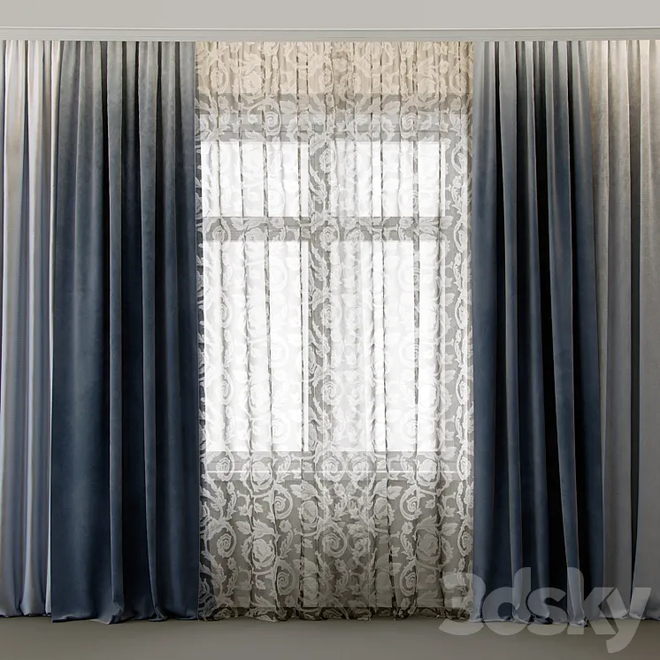 Curtains For interiors- 4 3DS Max