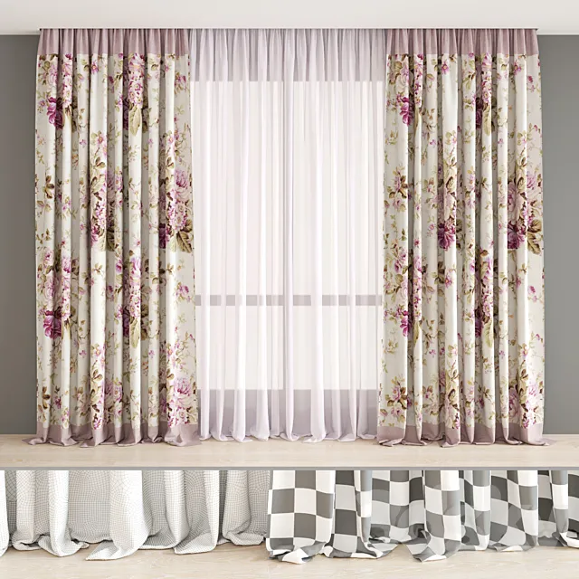 Curtains from the textile house Togas (part 1) 3ds Max