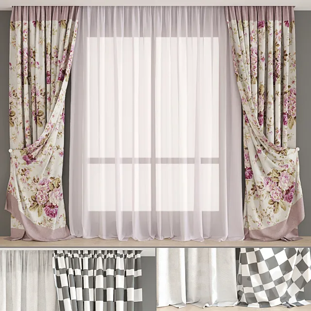 Curtains from the textile house Togas (part 2) 3DSMax File