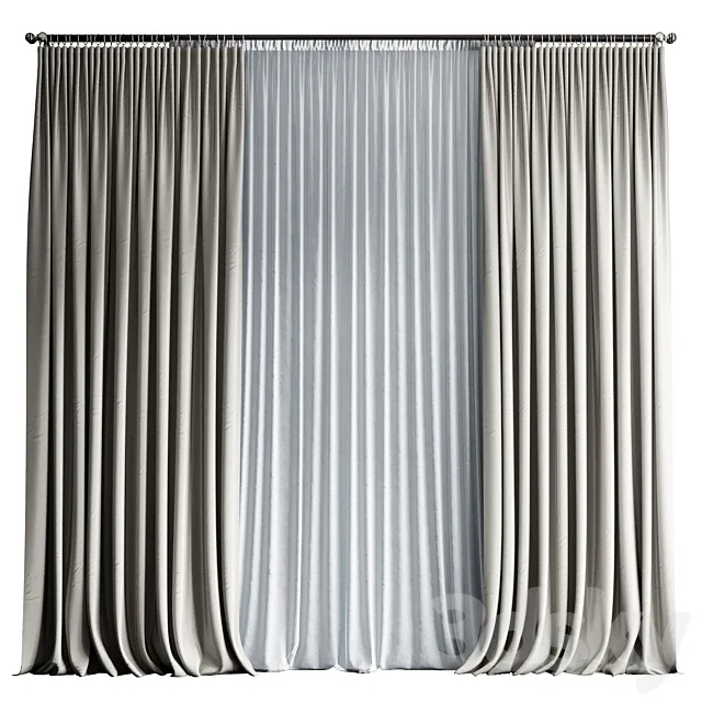 Curtains Goblet Style 3ds Max