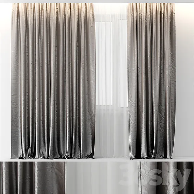 CURTAINS GRADIENT 3DSMax File