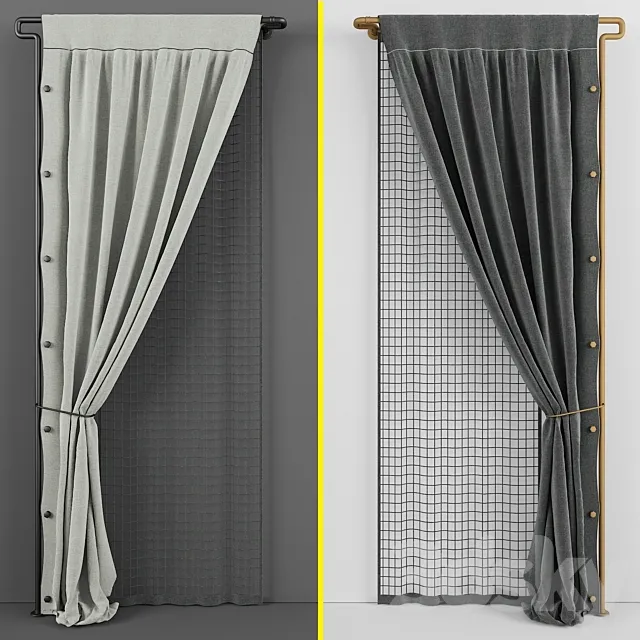 Curtains loft 3DS Max Model