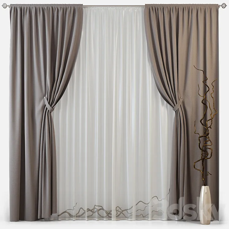 Curtains m09 3DS Max