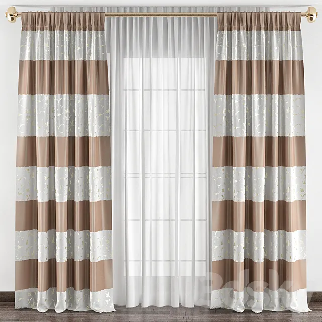 Curtains number 137 3ds Max