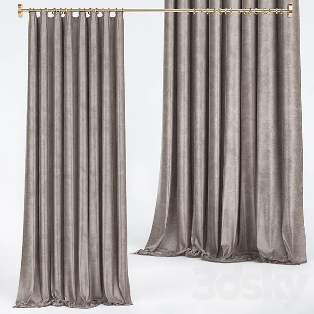 Curtains Premium №9 3ds Max