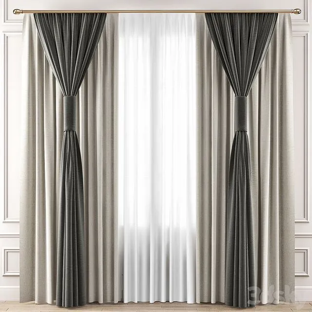 Curtains Premium PRO No. 6 3dsMax Model