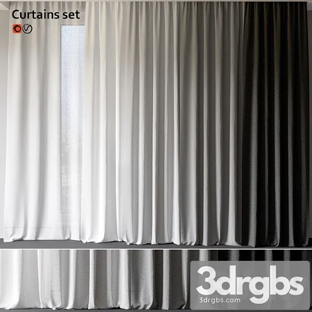 Curtains Set 3 3dsmax Download