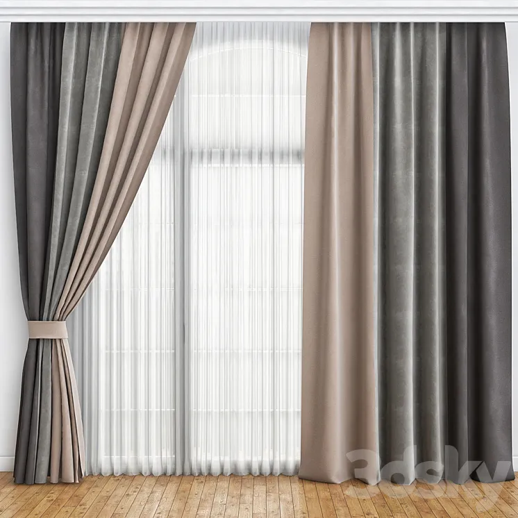 Curtains Study 3DS Max