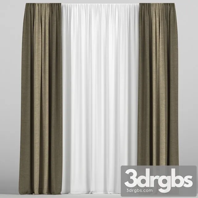Curtains With Tulle 105 3dsmax Download