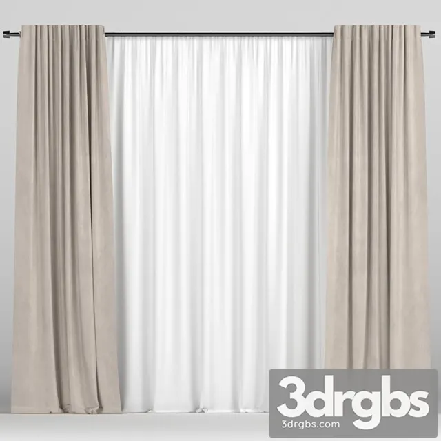 Curtains with tulle 123