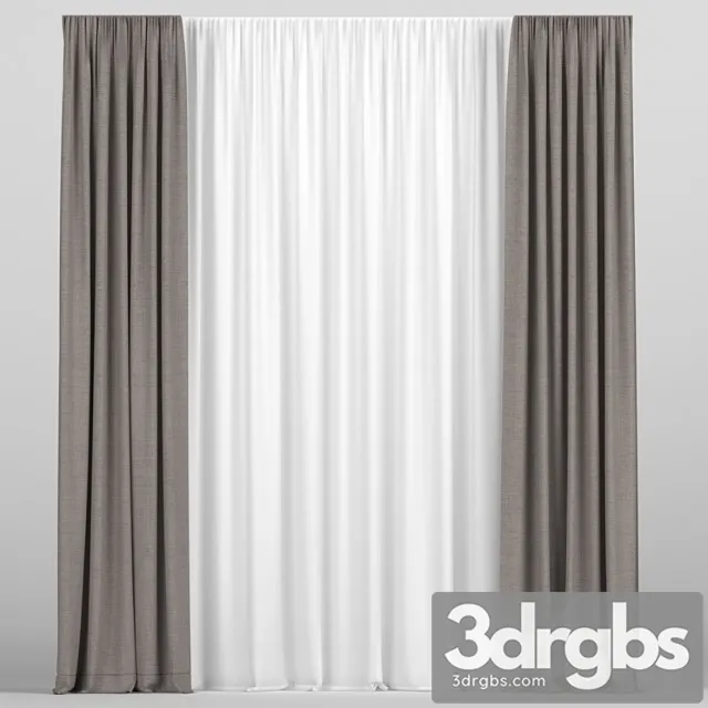Curtains With Tulle 59 3dsmax Download