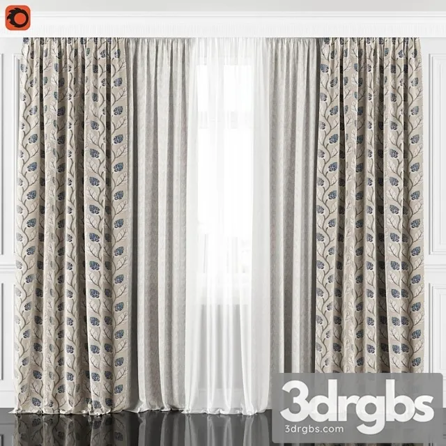 Curtains with window 182c