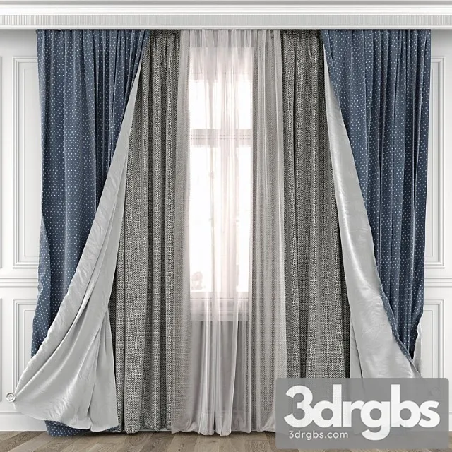 Curtains with window 493c