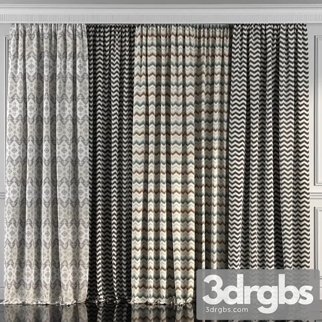 Curtains with window 90 3dsmax Download