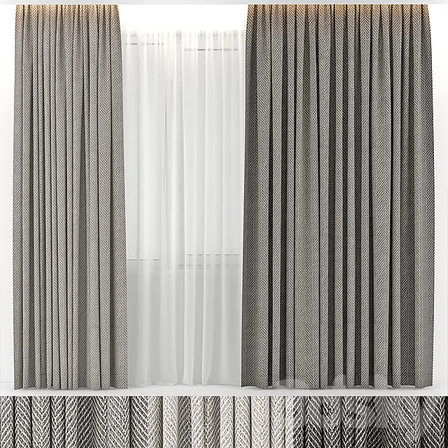 CURTAINS WOOL 3ds Max