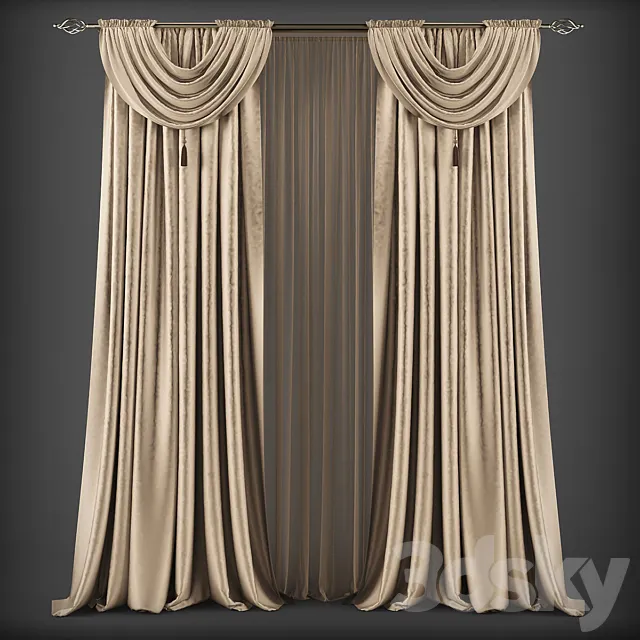 Curtains276 3DS Max Model