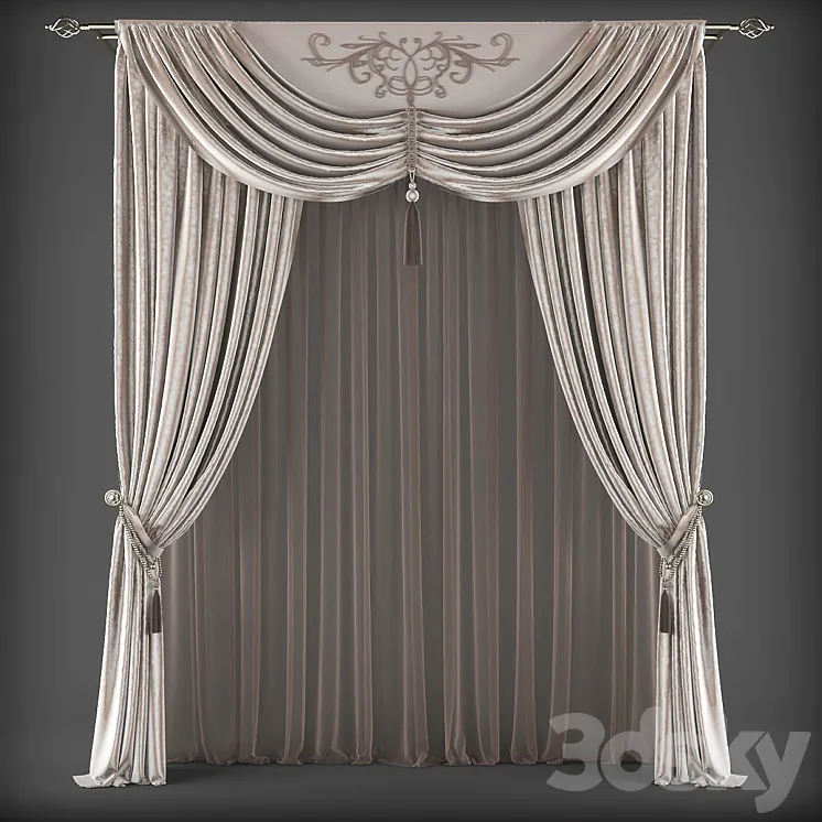 Curtains304 3DS Max Model