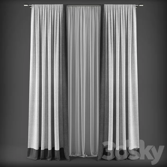 Curtains314 3DS Max Model