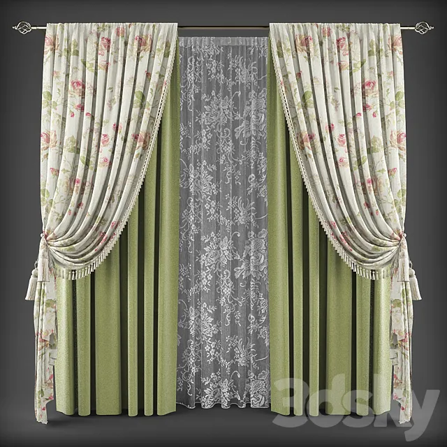 Curtains347 3ds Max