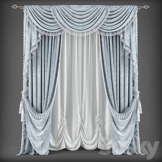 Curtains350 3DS Max Model