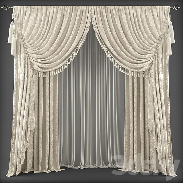 Curtains363 3ds Max
