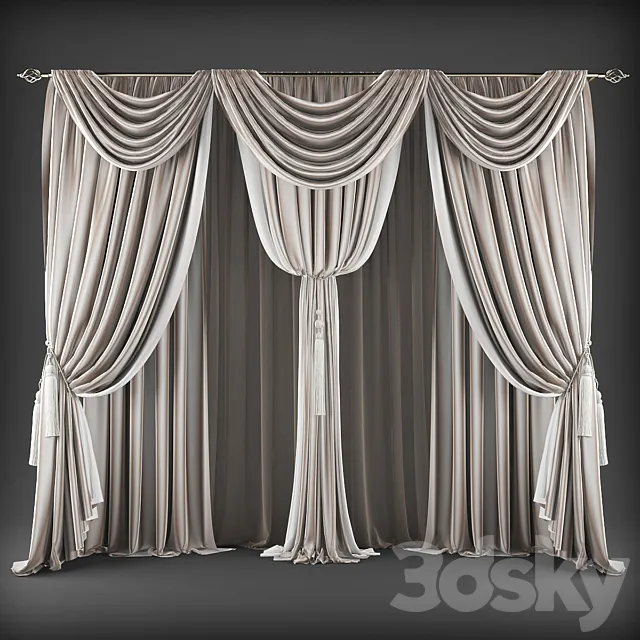 Curtains431 3DS Max Model