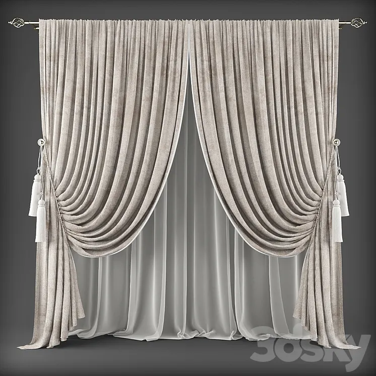 Curtains474 3DS Max